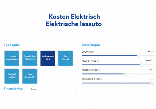 Les Elektrisch lanceert speciale online kostencalculator voor rijscholen